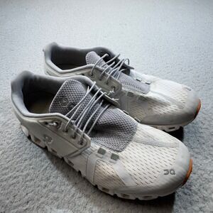 On Cloud 5 Shoes Womens 9.5 Gray Athletic Sneaker Speed Lacing Run Mesh Comfort‎